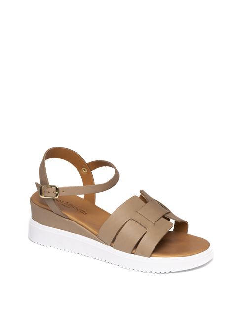 Taupe leather sandal YUNA MARSELLA | FZ-318VIT-TAUPE